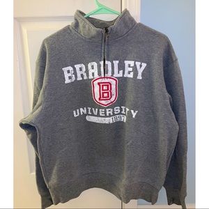 Jansport Bradley University Quarter Zip Sweatshirt